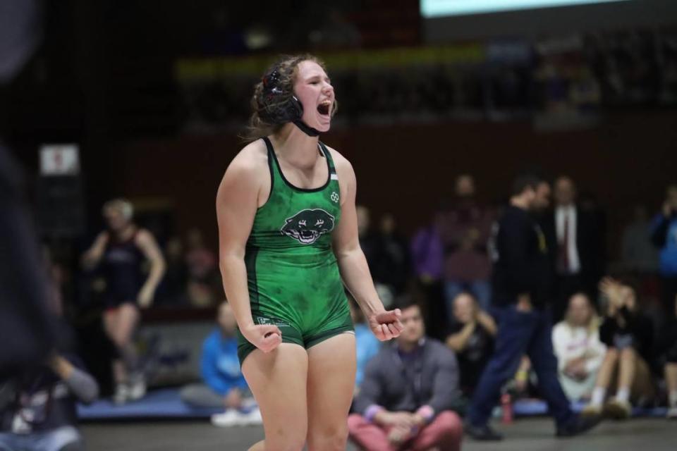 Mulvane senior Kammie Schanz closed out a perfect senior season with a sudden-death victory in overtime to win the second state championship of her career.