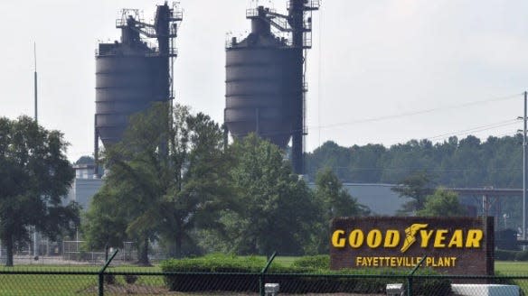 The Goodyear plant on Ramsey Street. Employees are planning a strike on Friday July 29, 2022, if national negotiations fail between the United Steelworkers of America and Goodyear.