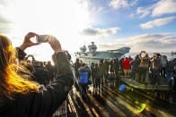 HMS Queen Elizabeth returning to Portsmouth, after a landmark deployment to the United States (Picture: UK MOD/Crown 2019)