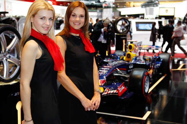 No auto show is complete without the glitz and glamour and the Geneva Motor Show is no exception. Who is the hottest?