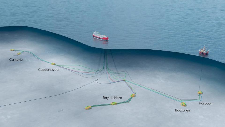 The Bay du Nord project proposes at least eight subsea drill centres tied back to a floating production, storage and offloading vessel that will be capable of producing 200,000 barrels of oil per day.