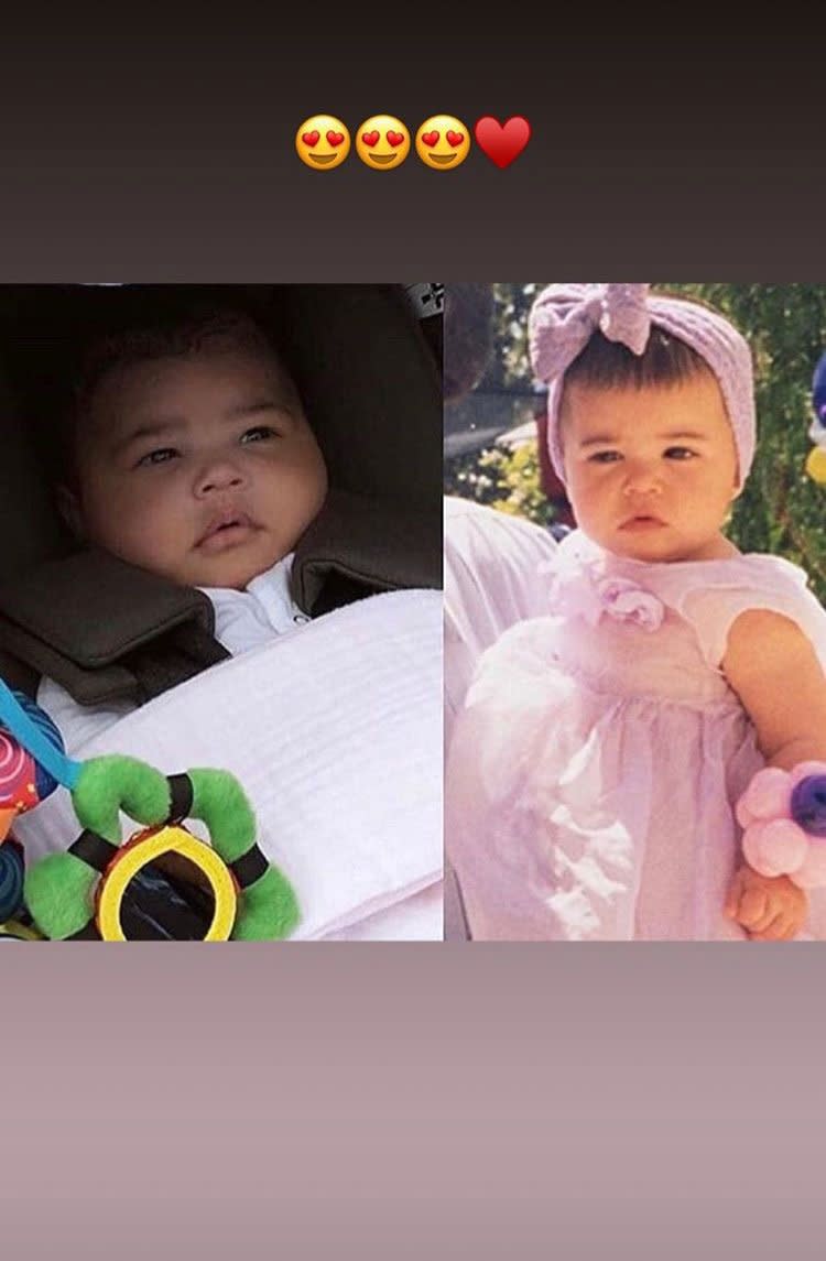 Looks like Stormi got her sassy stare from her mama, too! 