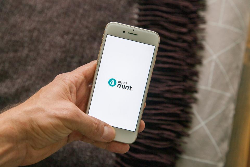 Mint budget tracking app