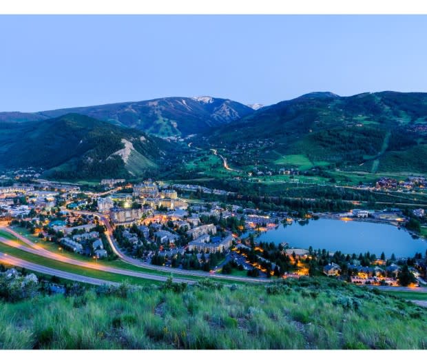 Avon and neighboring Beaver Creek Resort<p>Adventure Photo/Getty Images</p>