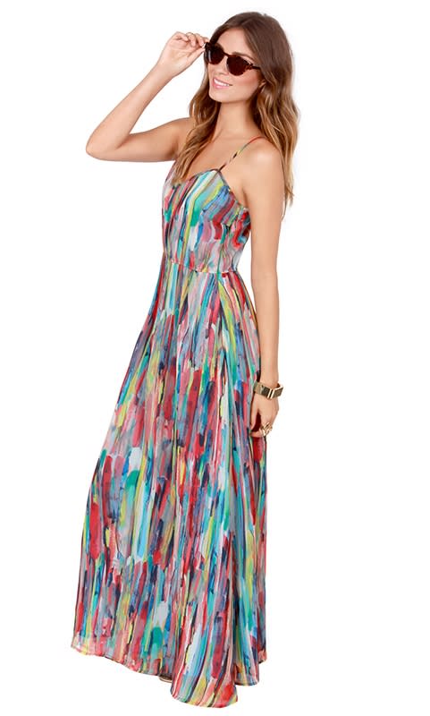 BB Dakota by Jack Bayberry Print Maxi Dress