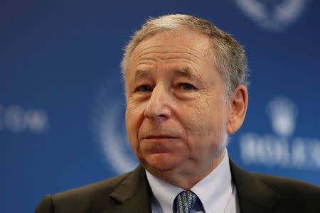 Jean Todt, Federation Internationale de l'Automobile (FIA) President attends the FIA Champions news conference for FIA Prize Giving 2017 in Paris, France December 8, 2017. REUTERS/Gonzalo Fuentes