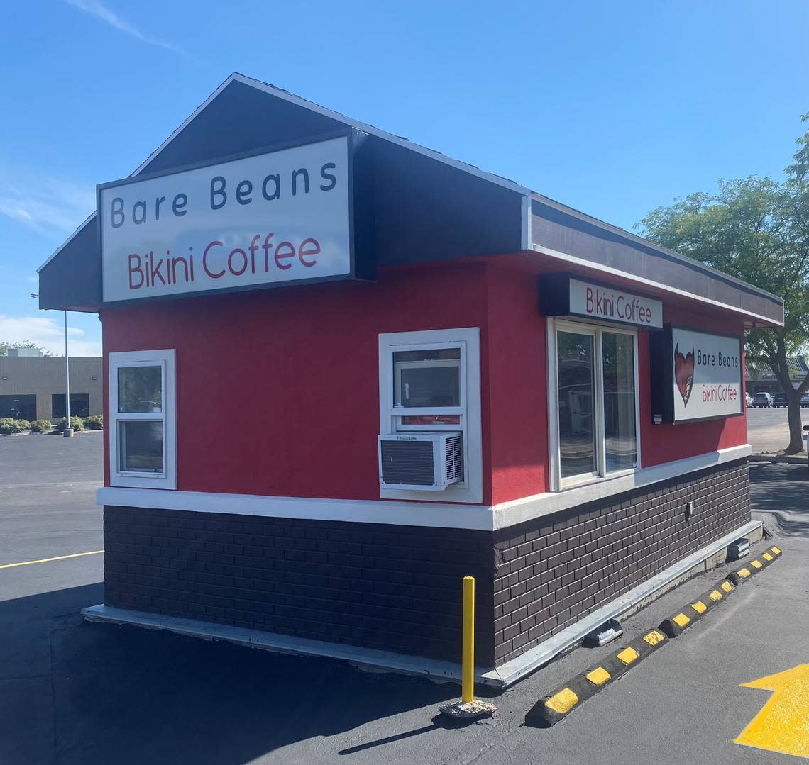 Bare Beans Bikini Coffee, a coffee stand with bikini-wearing baristas, is now open on Fairview Avenue. Kylie Nelson