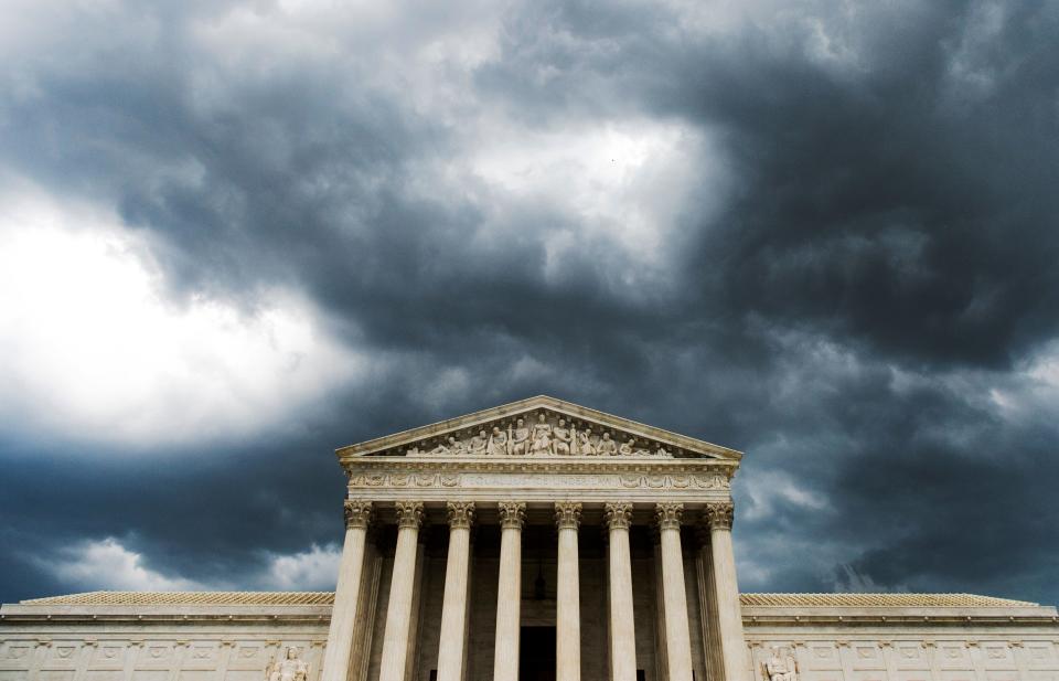 The Supreme Court may well hear a postelection challenge that could decide the presidency. (Bill Clark/CQ Roll Call via Getty Images)