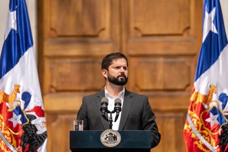 El presidente de Chile, Gabriel Boric