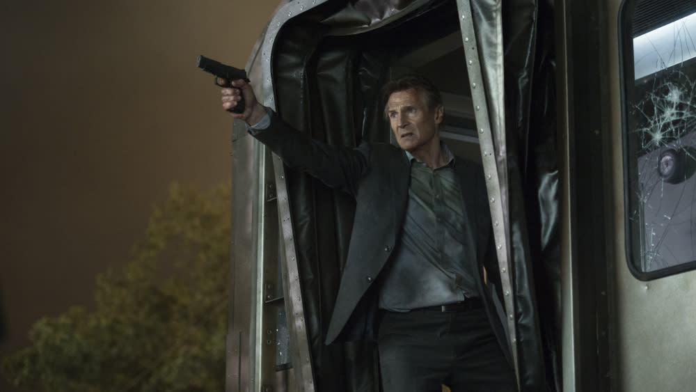 Liam Neeson in <em>The Commuter</em>. (Photo: Lionsgate)