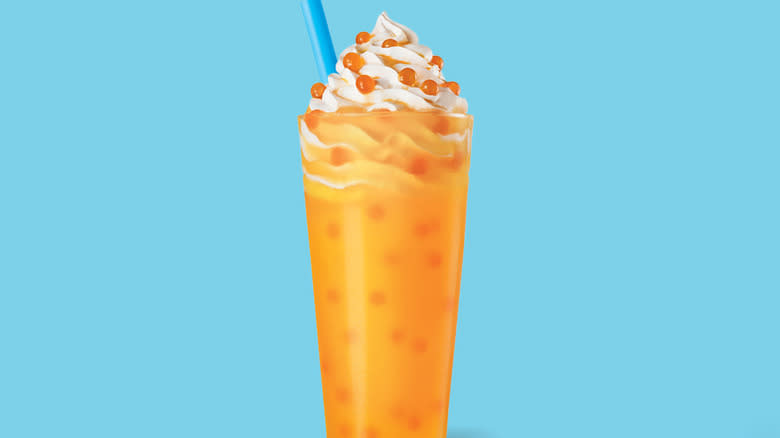 Orange Cloudsicle Slush Float