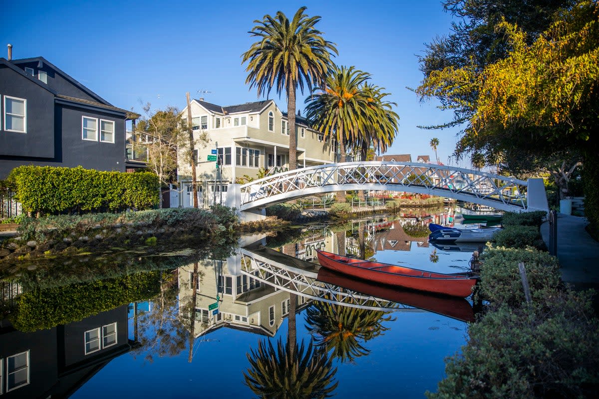 Though better known for its beach, the Venice area has a network of peaceful canals (Getty Images)
