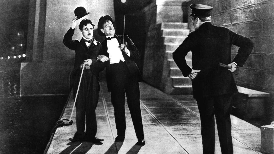 Charlie Chaplin stars in his 1931 silent film, "City Lights." - FilmPublicityArchive/United Archives via Getty Images
