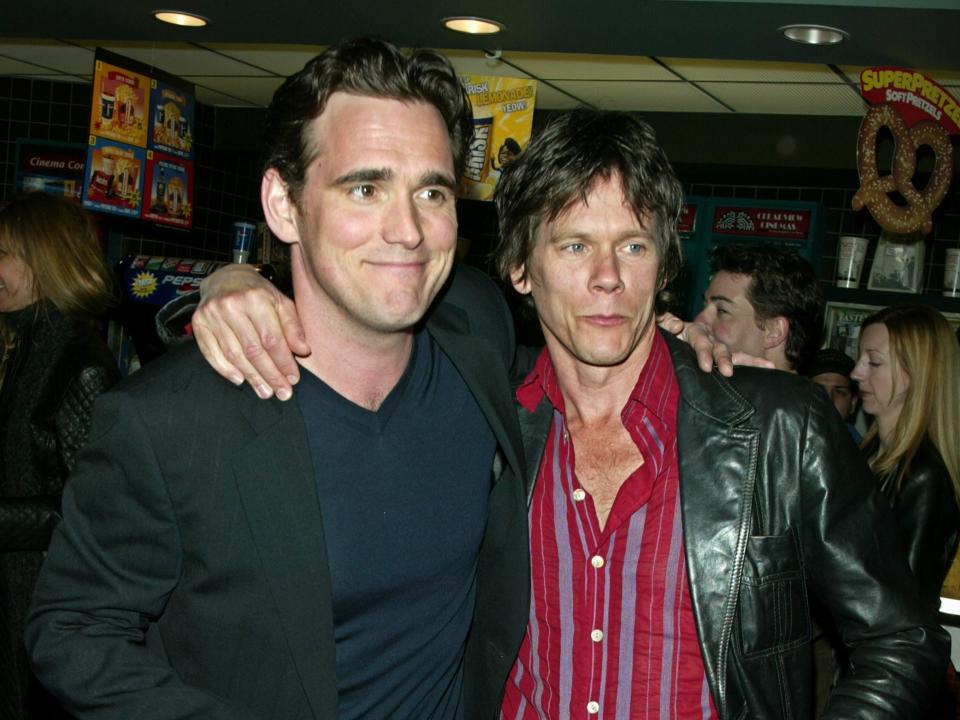 Matt Dillon and Kevin Bacon during the "City of Ghosts" premiere in New York City on April 21, 2003.