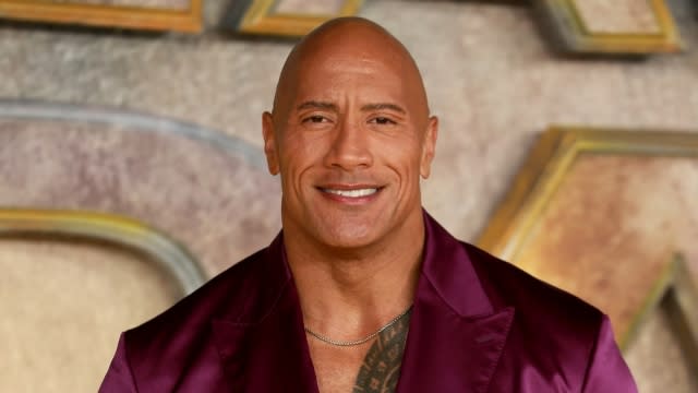 Dwayne Johnson attends the UK Premiere of "Black Adam" at Cineworld Leicester Square on October 18, 2022