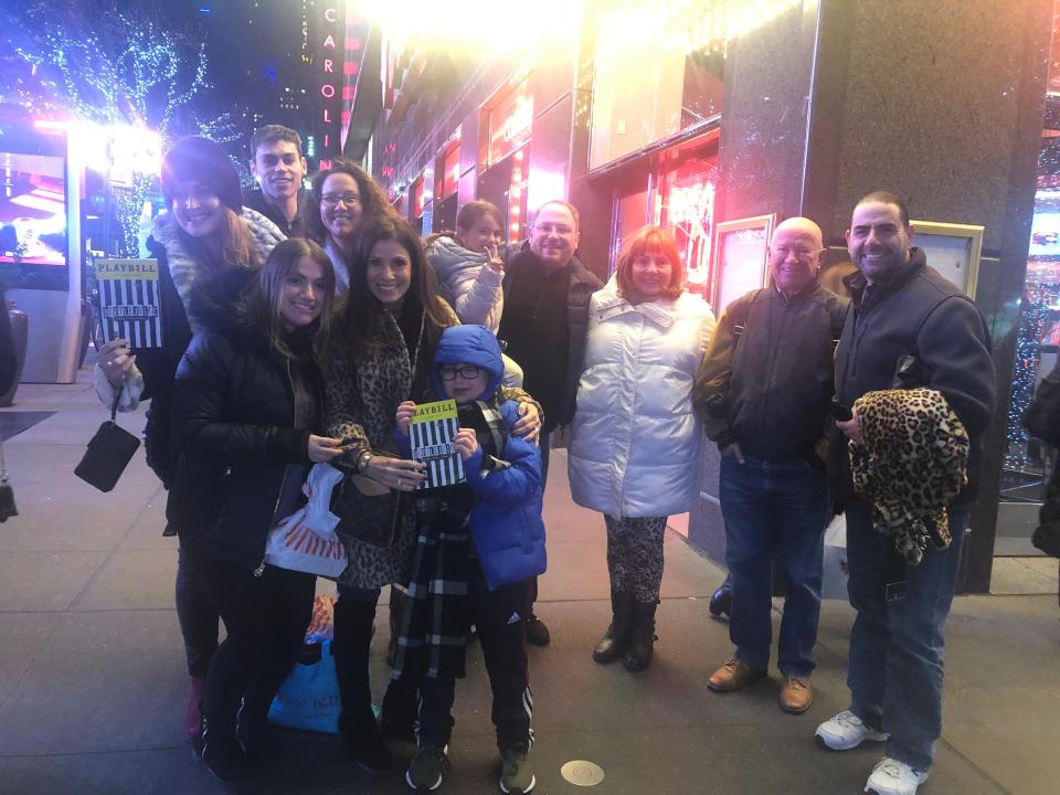 Laszlo Fischer poses for a picture with his extended family in New York City last Thanksgiving. [Contributed]