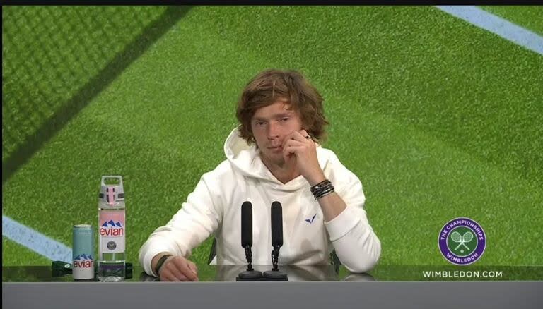 Rublev en conferencia de prensa