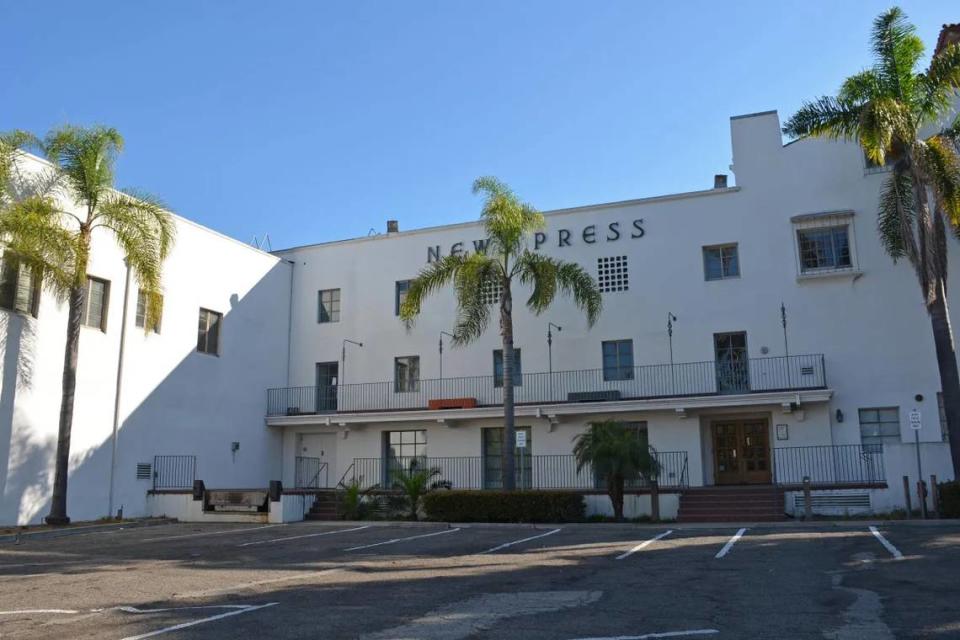 The vacant Santa Barbara News-Press building at 715 Anacapa St. in downtown Santa Barbara.