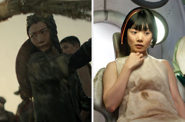 Bae Doona in Rebel Moon (left) and Cloud Atlas (right)