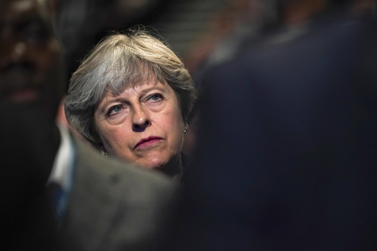 &ldquo;I think it&rsquo;s up to America what gun laws they put in place,&rdquo; Theresa May said Tuesday. (Photo: Christopher Furlong via Getty Images)