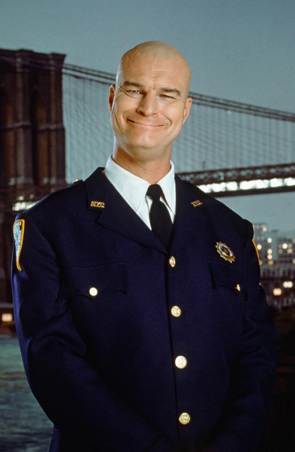 Richard Moll as Nostradamus "Bull" Shannon on "Night Court."