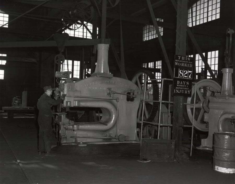 Southern Pacific Railroad shops. (UNR Special Collections)