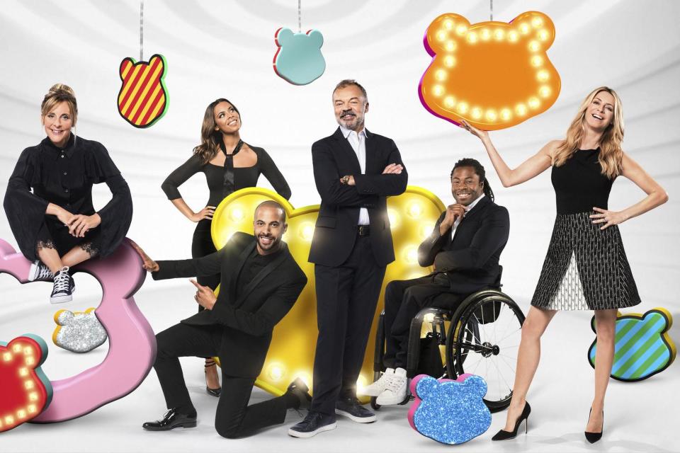 Hosts: Mel Giedroyc, Marvin and Rochelle Humes, Graham Norton, Adepitan and Tess Daly are fronting the 2017 telethon: BBC/Ray Brumiston/Matt Burlem