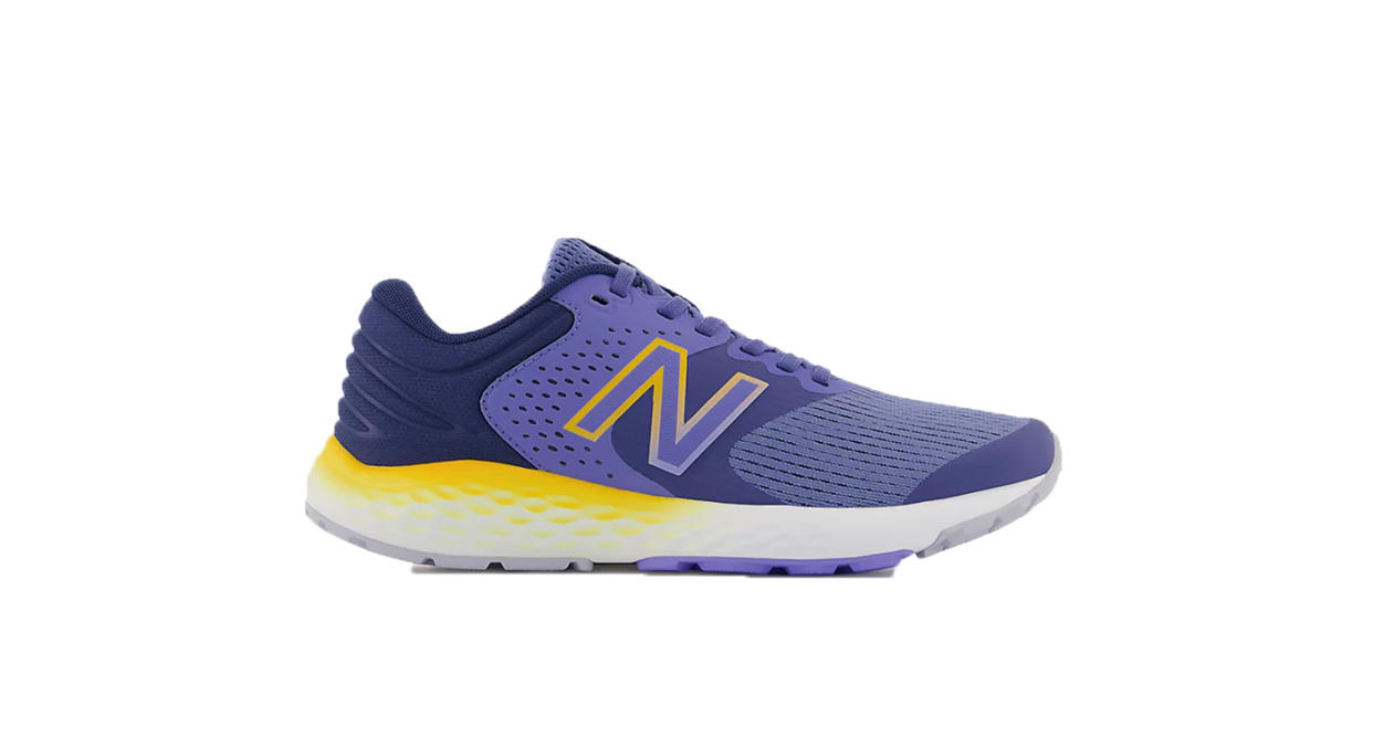 New Balance Running 520 trainers in purple and yellow
