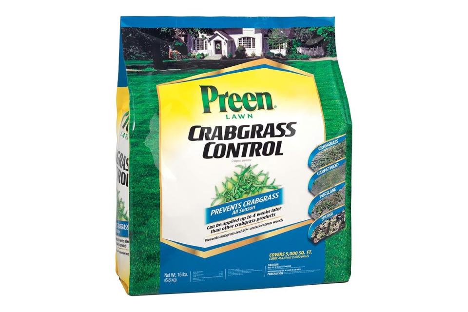 What our Readers Bought in March Option Preen Crabgrass Control