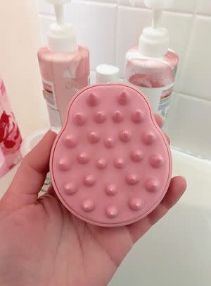 A shampoo scalp massager here to give you a relaxing lil' massage every time you wash your hair