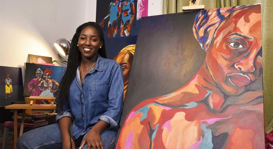 Lola Betiku sat down with Bolanle Tajudeen to discuss her art and what inspires her. (Supplied)