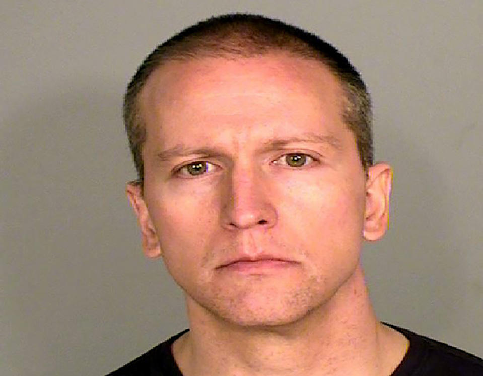 FILE - This file photo provided by the Ramsey County Sheriff's Office shows former Minneapolis police Officer Derek Chauvin, who was arrested Friday, May 29, 2020, in the Memorial Day death of George Floyd. Prosecutors are charging Chauvin, accused of pressing his knee against Floyd’s neck, with second-degree murder, and for the first time will level charges against three other officers at the scene, a newspaper reported Wednesday, June 3, 2020. (Courtesy of Ramsey County Sheriff's Office via AP, File)