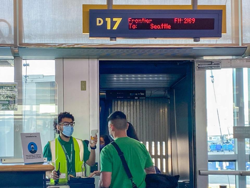 Flying Frontier Airlines during pandemic