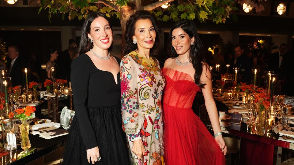 new york, new york october 05 l r paola fendi, fe fendi and alessia fendi attend the new york city ballets 2023 fall gala at the david h koch theatre at lincoln center on october 05, 2023 in new york city photo by jared siskinpatrick mcmullan via getty images