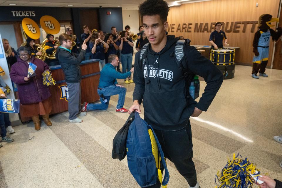 Marquette's Oso Ighodaro hopes to become a first-round pick in next month's NBA draft.