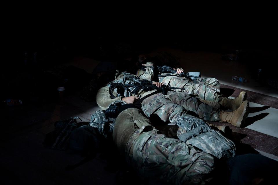 These Photos of National Guardsmen Defending a Militarized Capitol Show Where This Country Is Now