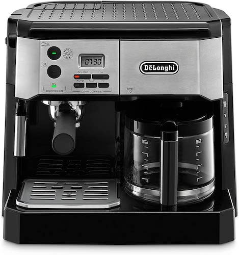 De’Longhi All-in-One Combination Drip Coffee Maker + Espresso Machine with Milk Frother