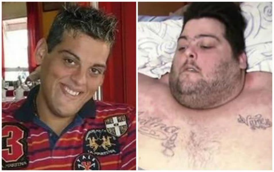 ▲阿根廷男子Maxi曾是減重節目冠軍，可節目結束後卻開始復胖。（合成圖）