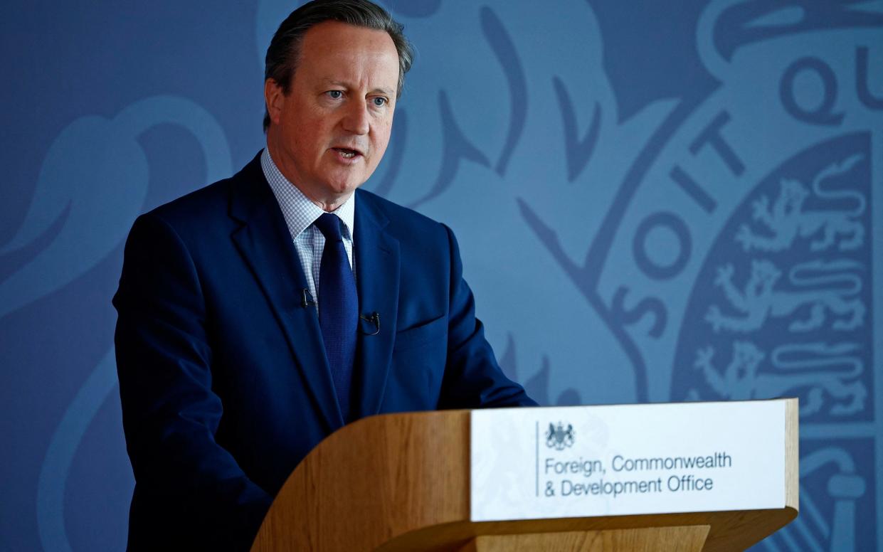 Lord Cameron, the Foreign Secretary, delivers a speech this morning at the National Cyber Security Centre