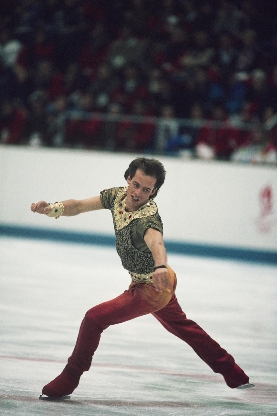 The Canadian performs at the 1992 Winter Olympics in&nbsp;Albertville, France.