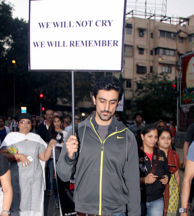 Kunal Kapoor at the protest march