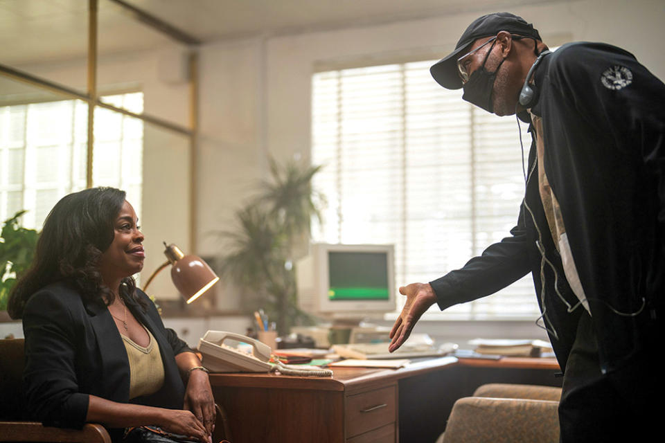 “I think telling those stories as deeply as possible really does a service, as difficult as they are to get through,” says Barclay (bottom right, with Niecy Nash-Betts) of putting victims in the spotlight of Netflix’s Dahmer