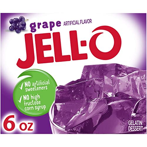 Jell-O Grape Gelatin Dessert Mix (24 ct Pack, 6 oz Boxes)