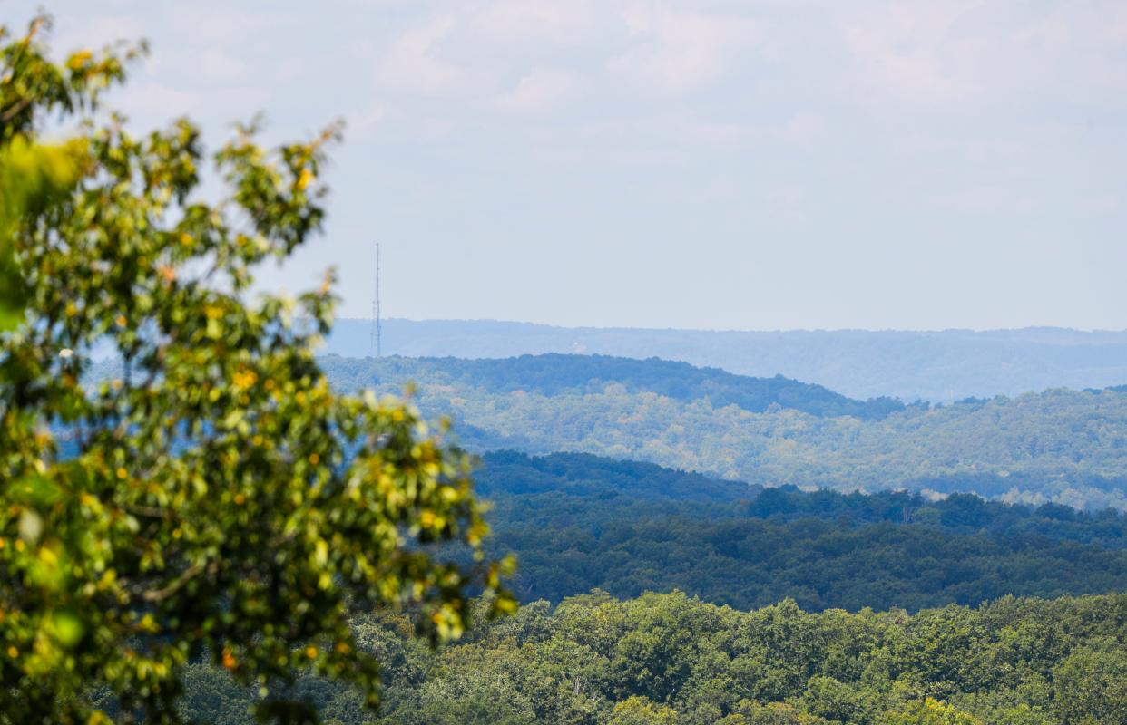 The views from the top of Jefferson Memorial Forest in Fairdale offers panoramic views of Jefferson County and beyond.