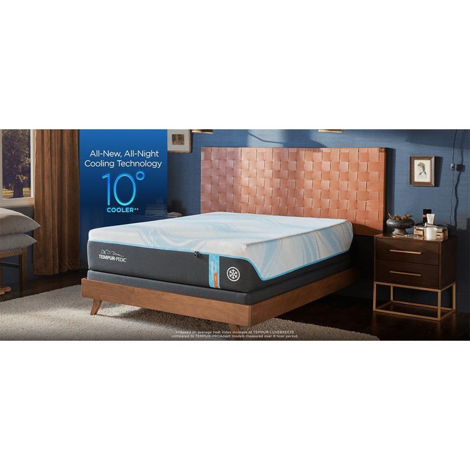 <p><a href="https://go.redirectingat.com?id=74968X1596630&url=https%3A%2F%2Fwww.tempurpedic.com%2Fshop-mattresses%2Fbreeze-collection%2Fv%2F3953%2F&sref=https%3A%2F%2F" rel="nofollow noopener" target="_blank" data-ylk="slk:Shop Now;elm:context_link;itc:0;sec:content-canvas" class="link ">Shop Now</a></p><p>Tempur-Breeze LuxeBreeze Queen Mattress</p><p>$5099.00</p><p>tempurpedic.com</p>