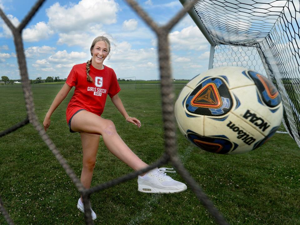 Haden Vlcek, a Glenwood High center back, scored 10 goals from the back line to help the Titans win the Class 2A state girls soccer tournament in June. Vlcek is The State Journal-Register's Large School Girls Soccer Player of the Year.