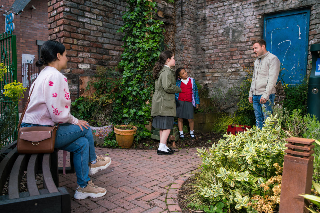 FROM ITV

STRICT EMBARGO - No Use Before Tuesday 29th June 2021

Coronation Street - Ep 10369

Monday 5th July 2021 - 2nd Ep

Tyrone Dobbs [ALAN HALSALL] and Alina Pop [RUXANDRA POROJNICU] break the news to Hope Stape [ISABELLA FLANAGAN] and Ruby Dobbs [MACY ALABI] that theyâ€™re going to have a little brother or sister. 

Picture contact David.crook@itv.com 

Photographer - Danielle Baguley

This photograph is (C) ITV Plc and can only be reproduced for editorial purposes directly in connection with the programme or event mentioned above, or ITV plc. Once made available by ITV plc Picture Desk, this photograph can be reproduced once only up until the transmission [TX] date and no reproduction fee will be charged. Any subsequent usage may incur a fee. This photograph must not be manipulated [excluding basic cropping] in a manner which alters the visual appearance of the person photographed deemed detrimental or inappropriate by ITV plc Picture Desk. This photograph must not be syndicated to any other company, publication or website, or permanently archived, without the express written permission of ITV Picture Desk. Full Terms and conditions are available on  www.itv.com/presscentre/itvpictures/terms