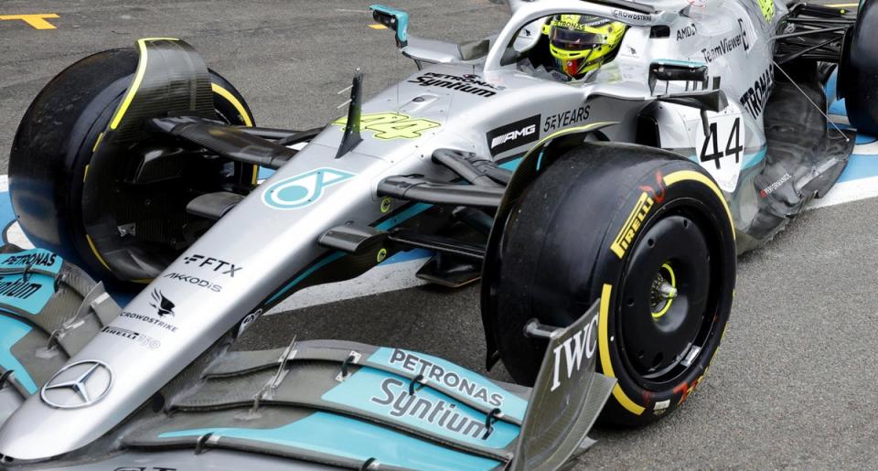 Lewis Hamilton finished sixth in second practice on Friday (Olivier Matthys/AP) (AP)