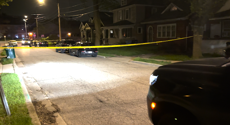 Woodrow St. homicide scene. (WLNS)