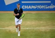 Tennis - Aegon Championships - Queen’s Club, London, Britain - June 22, 2017 USA's Sam Querrey celebrates winning his second round match against Australia's Jordan Thompson Action Images via Reuters/Tony O'Brien